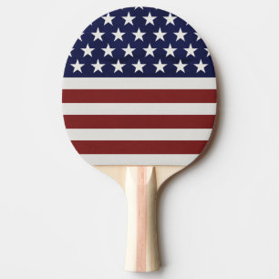 Pala De Ping Pong La bandera americana de los E.E.U.U. el 4 de julio