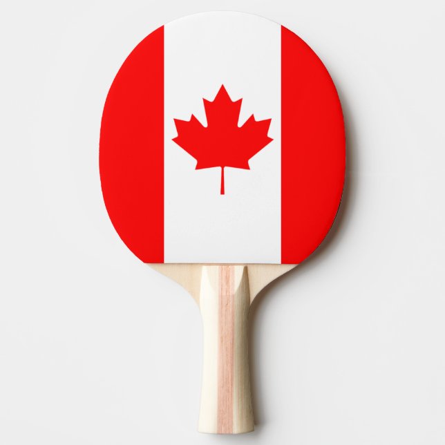 Pala De Ping Pong La bandera canadiense, Canadá (Anverso)
