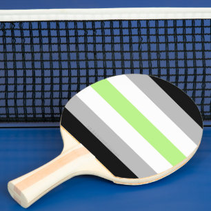 Pala De Ping Pong La bandera del orgullo de género de SlipperyJoe ob