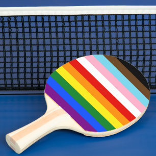 Pala De Ping Pong La bandera del orgullo de once franjas de Slippery