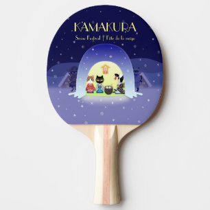 Pala De Ping Pong La celebración de nieve de Edo-Neko