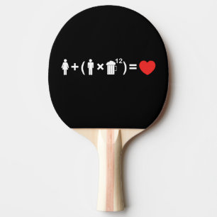 Pala De Ping Pong La ecuación del amor para los hombres