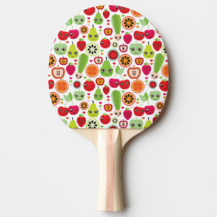 Pala De Ping Pong la fruta embroma la manzana del ilustracion