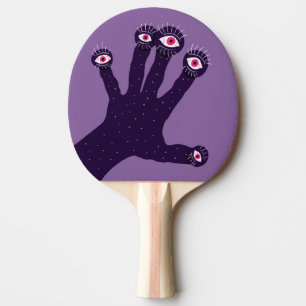 Pala De Ping Pong La mano espeluznante tiene dedos extraños con los