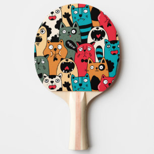 Pala De Ping Pong La muchedumbre de gatos