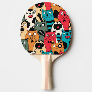 Pala De Ping Pong La multitud de gatos