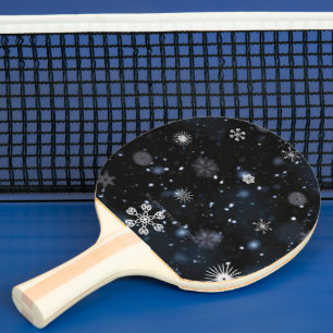 Pala De Ping Pong La Navidad de SlipperyJoe invernal mágica pacífica