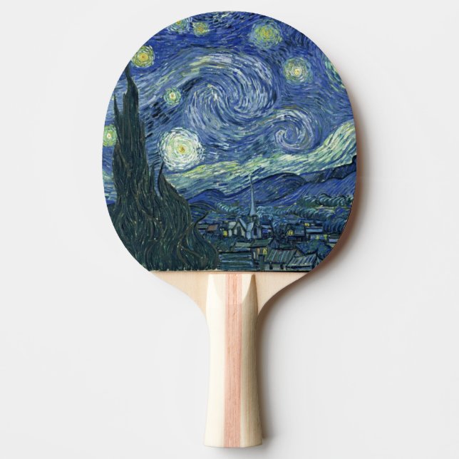 Pala De Ping Pong La noche estrellada Vincent van Gogh (Anverso)