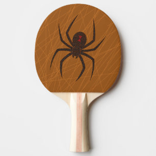 Pala De Ping Pong La paleta del ping-pong del Web de araña