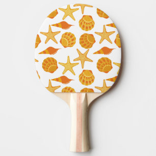Pala De Ping Pong La playa anaranjada Shell modela