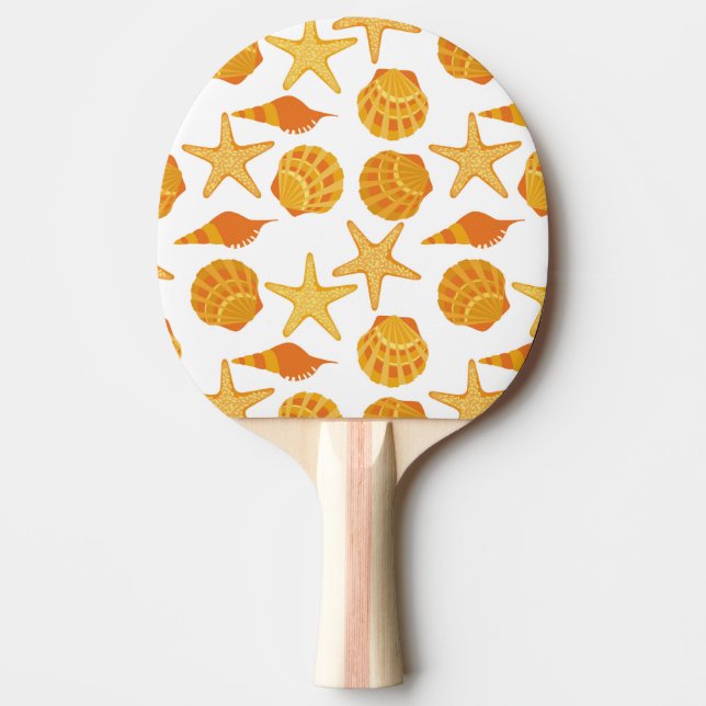 Pala De Ping Pong La playa anaranjada Shell modela (Anverso)