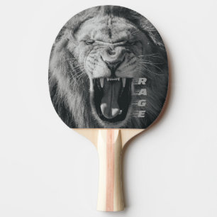 Pala De Ping Pong La rabia de los leones: Roar blanco y negro