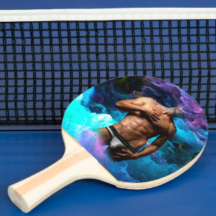 Pala De Ping Pong La ropa interior de SlipperyJoe's Man bulge azul m
