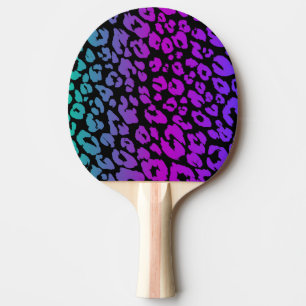 Pala De Ping Pong La Serie Leopardo Multicolor Diseño 1