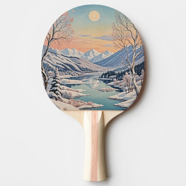 Pala De Ping Pong La tranquilidad del invierno (Anverso)