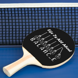 Pala De Ping Pong La vida se trata de inspiración de equilibrio y mo