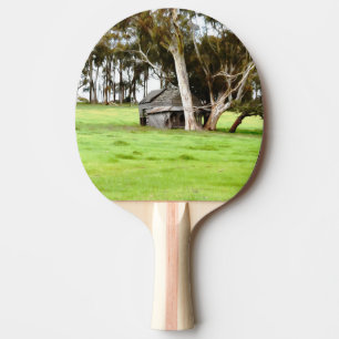Pala De Ping Pong La vieja choza de madera
