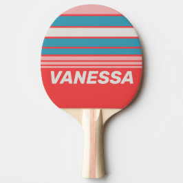 Pala De Ping Pong Labial Vintage Horizonte con Nombre