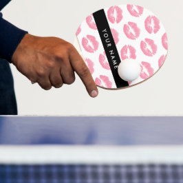 Pala De Ping Pong Labios rosados, besos, pintalabios, tu nombre, per