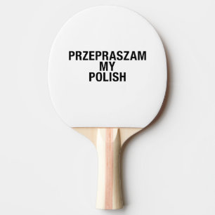 Pala De Ping Pong Lamento mi idioma polaco