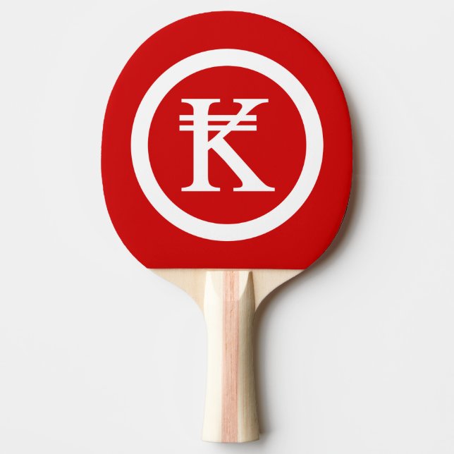 Pala De Ping Pong Laos Kip Lao/Rótulo de Dinero Laotiano (Anverso)
