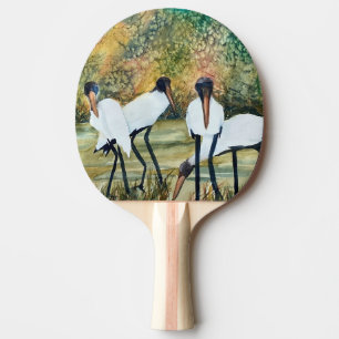 Pala De Ping Pong Las aves grandes cierran el arte en las cigüeñas b