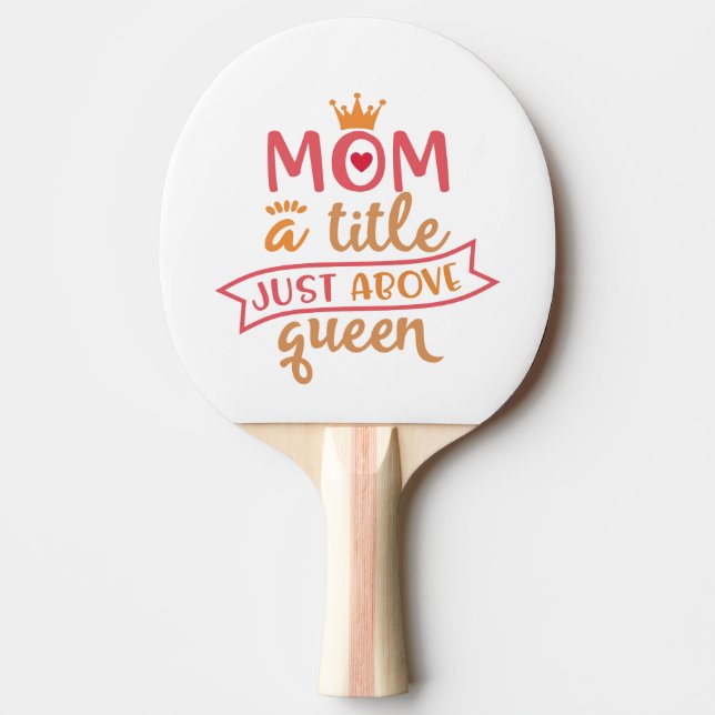 Pala De Ping Pong Las Divertidas Ideas De Diseño Para Madres (Anverso)