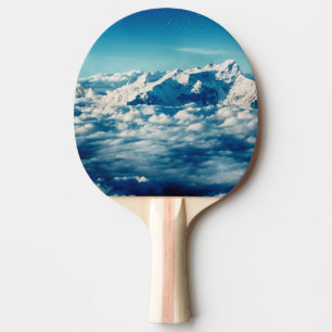 Pala De Ping Pong Las montañas Himalayas en las nubes cielo azul