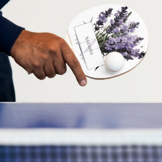 Pala De Ping Pong Lavanda con color de agua personalizada