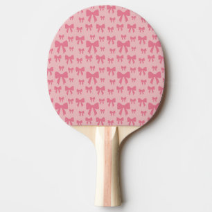 Pala De Ping Pong Lazos de tulipán de moda rosa en boho chic rosa