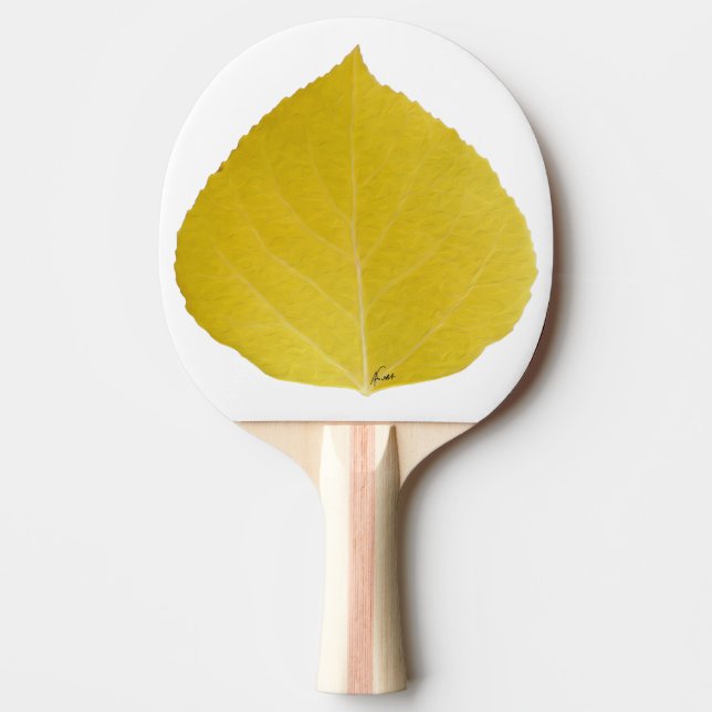 Pala De Ping Pong Leaf amarillo #5 (Anverso)