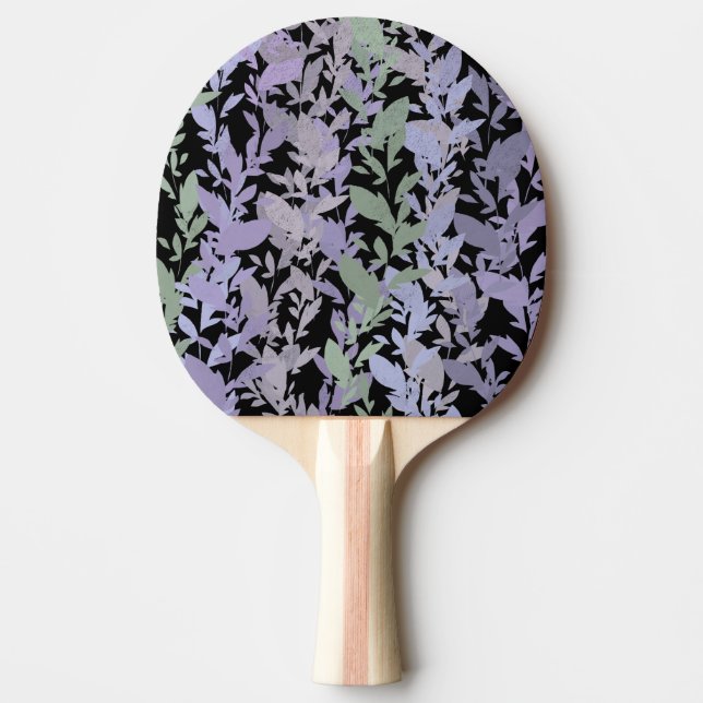 Pala De Ping Pong Leafy Creeping Vine Drawing Pattern With Pastels (Anverso)