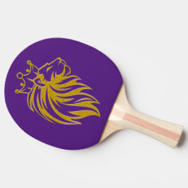 Pala De Ping Pong León con corona - Estilo de oro 2