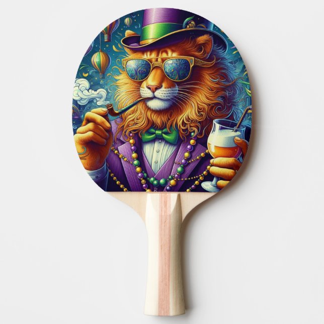 Pala De Ping Pong León/Louisiana Mardi Gras (Anverso)