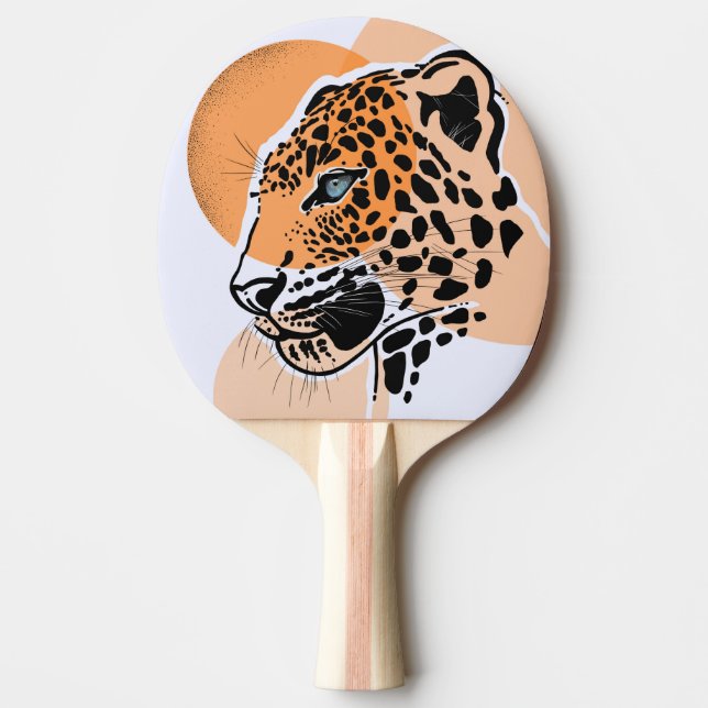 Pala De Ping Pong Leopard Print Ping Pong Paddle (Anverso)