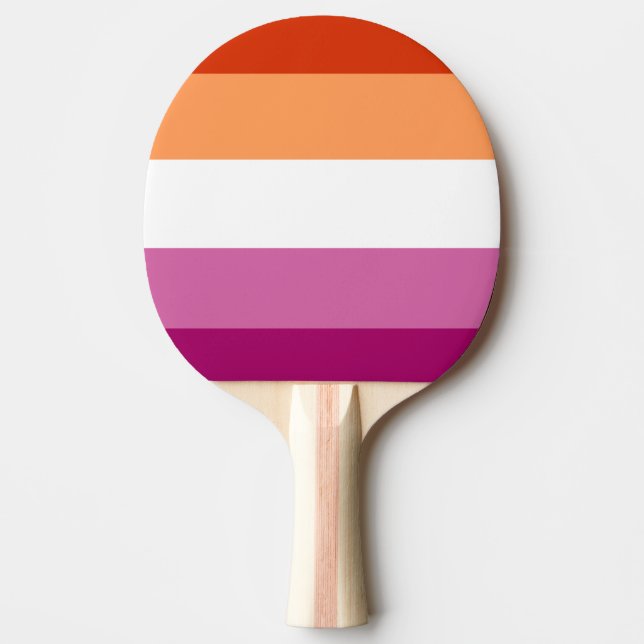 Pala De Ping Pong Lesbian Flag (Anverso)