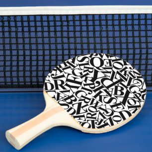 Pala De Ping Pong Letras de alfabeto