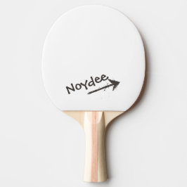 Pala De Ping Pong Letras negras y flecha en tu