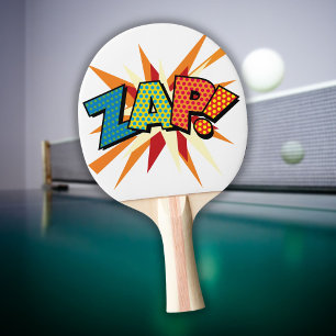 Pala De Ping Pong Libro de Cómic ZAP Tipográfico Colorido Moderno
