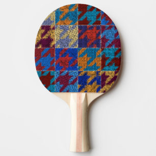 Pala De Ping Pong Lienzo de trabajo en mosaico: patrón de imitación