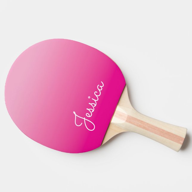 Pala De Ping Pong Light and Hot Pink Ombre (Lateral)