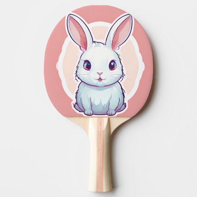Pala De Ping Pong lindo conejo Ping Pong Paddle (Anverso)