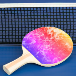 Pala De Ping Pong Líneas de luz eléctrica gradiente abstracto.