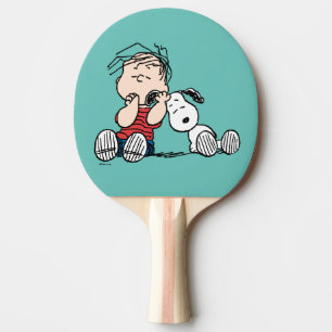 Pala De Ping Pong Linus consolado con el oído de Snoopy