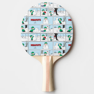 Pala De Ping Pong Linus Construye Un Hombre De Nieve