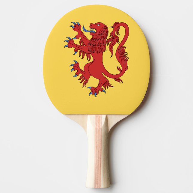 Pala De Ping Pong Lion Rampant Gules (Anverso)