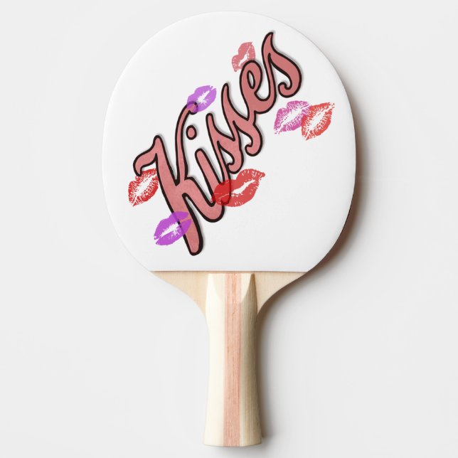 PALA DE PING PONG LIP KISSES (Anverso)