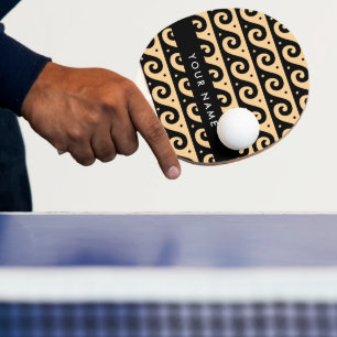 Pala De Ping Pong Llave de malandrina griega, llave de ola, marrón, 