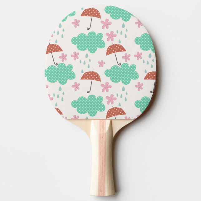 Pala De Ping Pong Lluvia de gatos (Reverso)