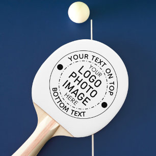 Pala De Ping Pong Logotipo de foto en color Personalizado personaliz